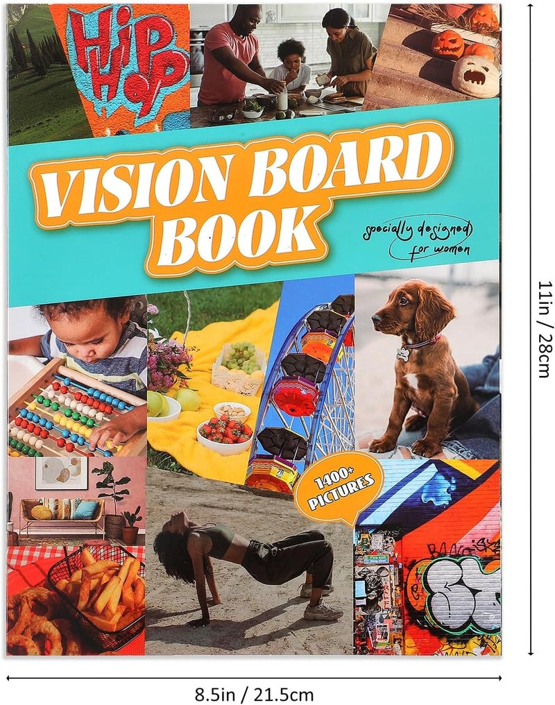 emmoolife Vision Board Book for Black Women, Vision Board Kit 1400+ Inspirational Pictures Quotes & Stickers, Magazine for Vision Board & Collage Book, Realize Dreams & Create Life Goals - Image 5